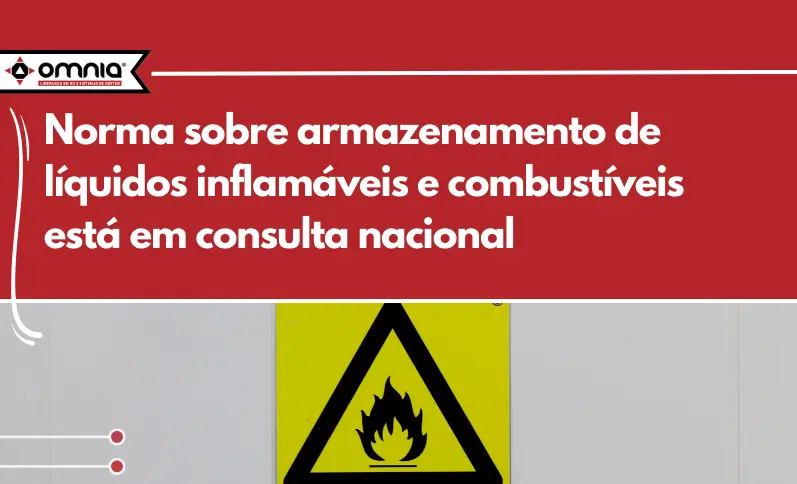 Armazenamento de líquidos inflamáveis.